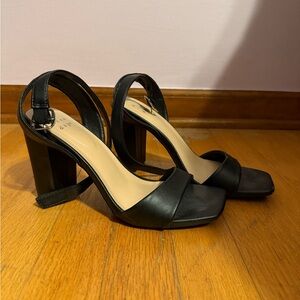 a new day Black Block Heel Sandals